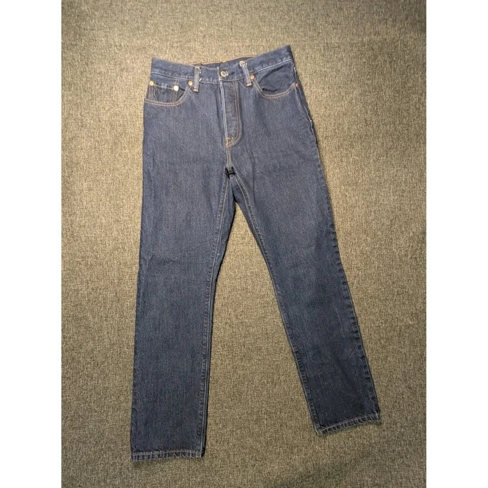 Levi's 501 Jeans Big E Men's Size 28 X 30‎  Premium Dark Wash Mid Rise Pants